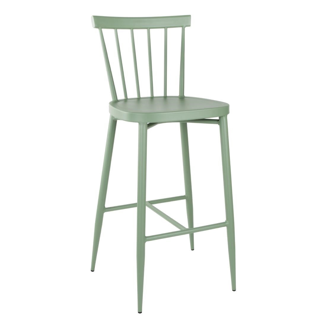 Bolero Windsor Aluminium Groene Hoge Krukken (Pak Van 2)