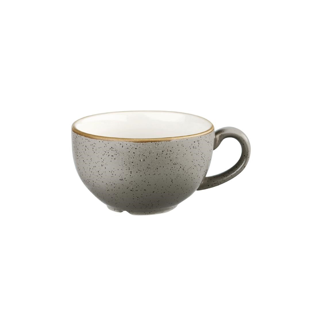 Churchill Stonecast Grey Cappuccino cappuccino kopje 34 cl pak van 12