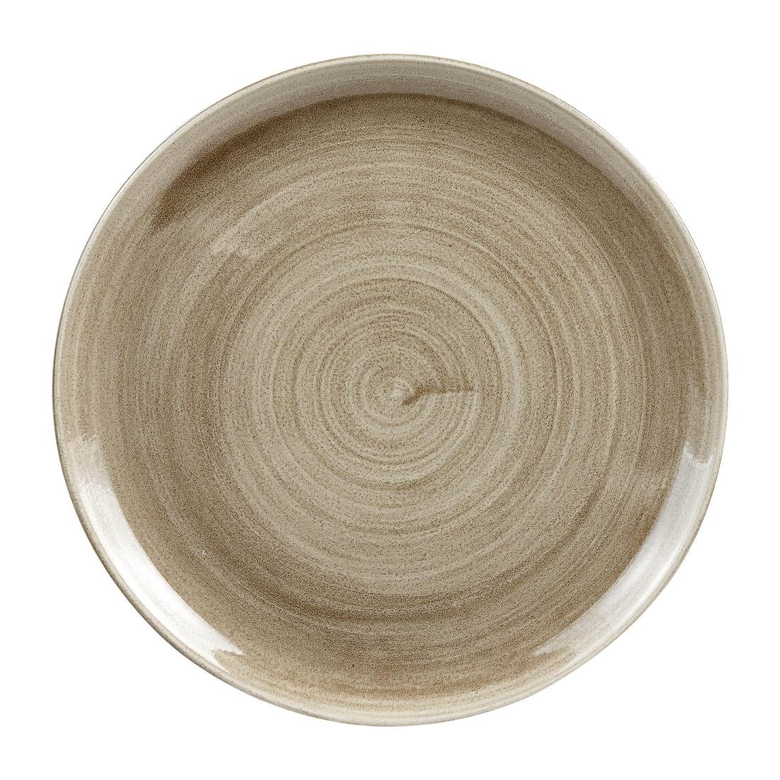 Churchill Stonecast Patina Antique Taupe Coupe Evolve Coupe Bord 32.4cm (pak van 6)