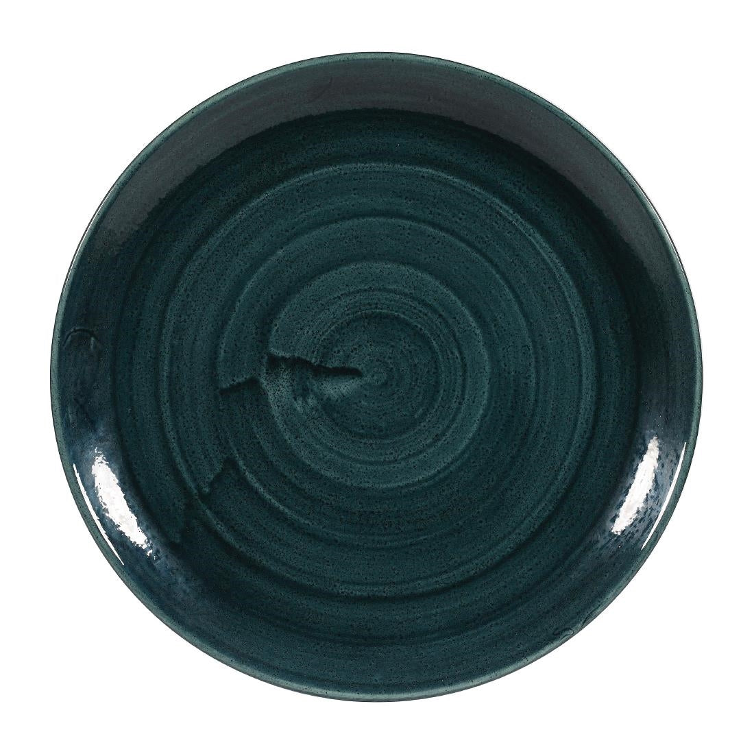 Churchill Stonecast Patina Rustic Teal Evolve Coupe Bord 28.6cm (pak van 12)