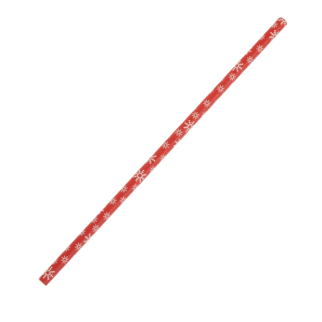Fiesta Composteerbare Sneeuwvlok Papieren Rietjes 210mm (Verpakking Van 250)
