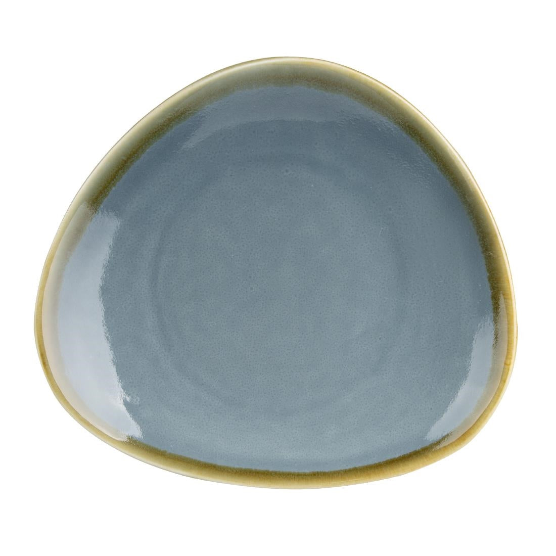 Olympia Kiln driehoekige borden blauw 28cm (4 stuks)