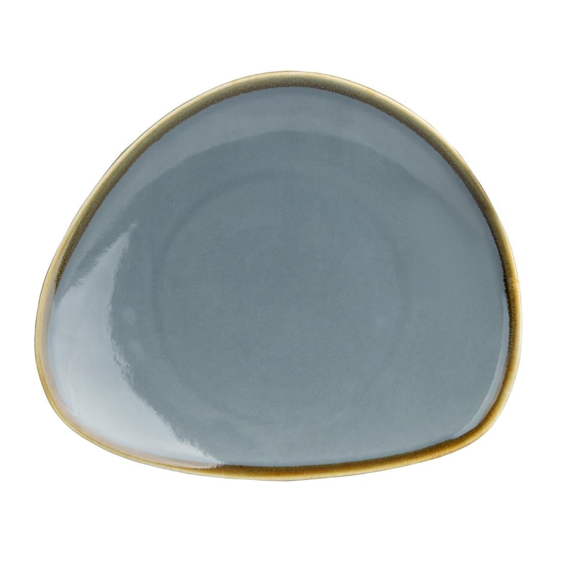 Olympia Kiln driehoekige borden blauw 16,5cm (6 stuks)