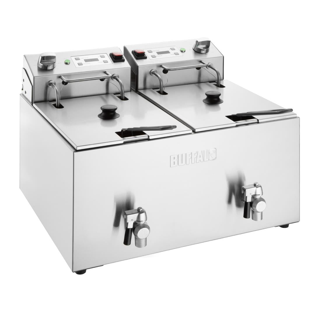 Buffalo Dubbele Elektrische Friteuse Met Timer 2X8Ltr