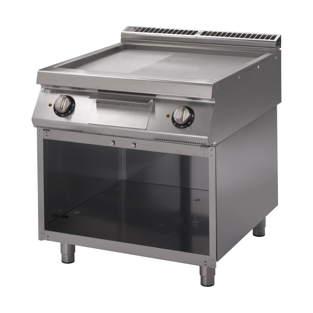 Gastro M 700 plus elektrische bakplaat GM70/80 FTRES-CR 2/3 glad 1/3 geribbeld