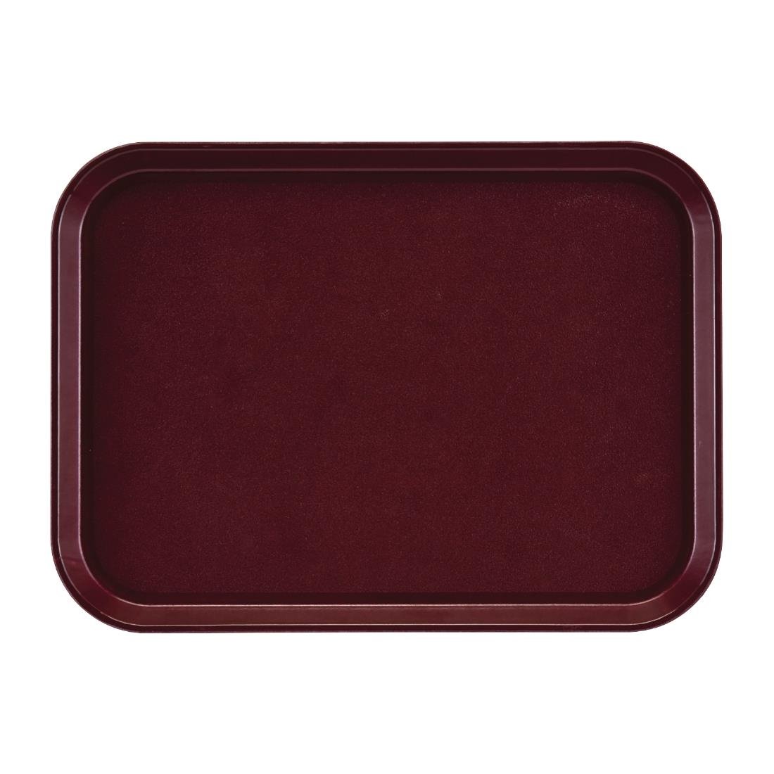 Cambro epictread glasvezel rechthoekig antislip dienblad bordeaux 415mm