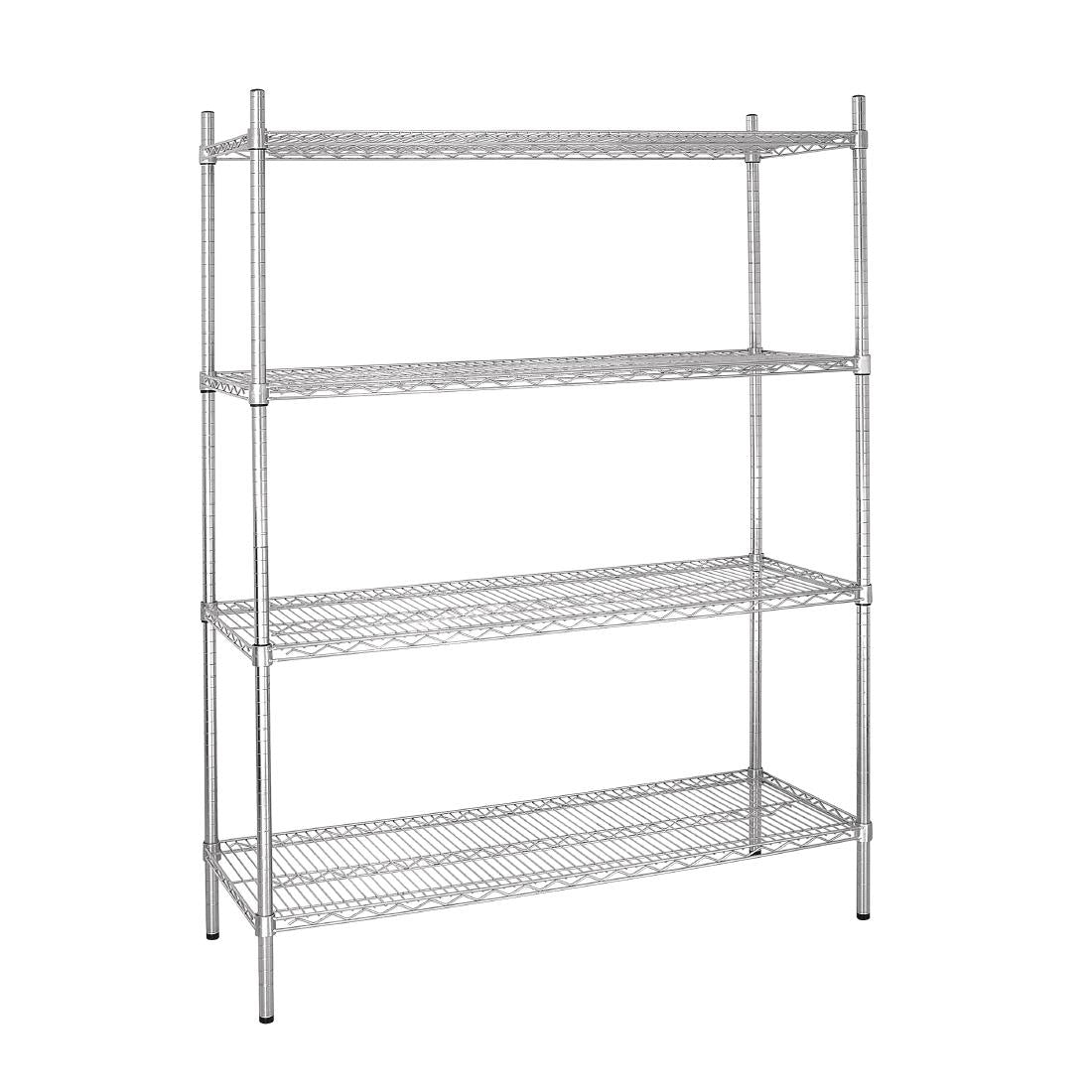 Vogue voorraadrek met 4 schappen 152,5x46cm