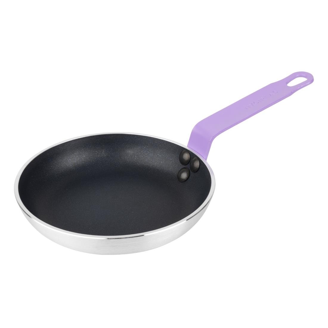 Hygiplas Aluminium Antiaanbak Teflon Platinum Plus Koekenpan met Paarse Handgreep 20cm