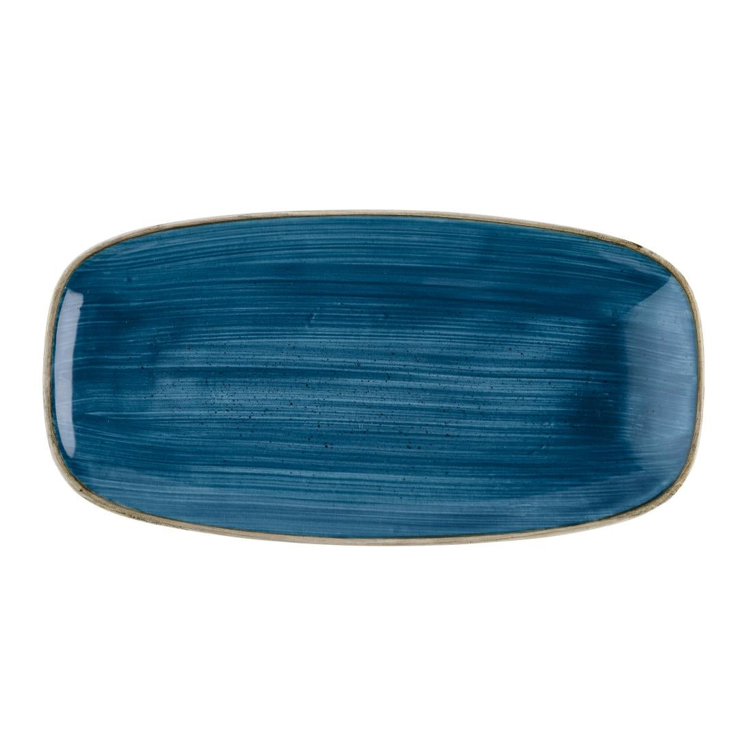 Churchill Stonecast Java Blue Chefs Ovaal Bord 29.8 x 15.2cm (pak van 12)
