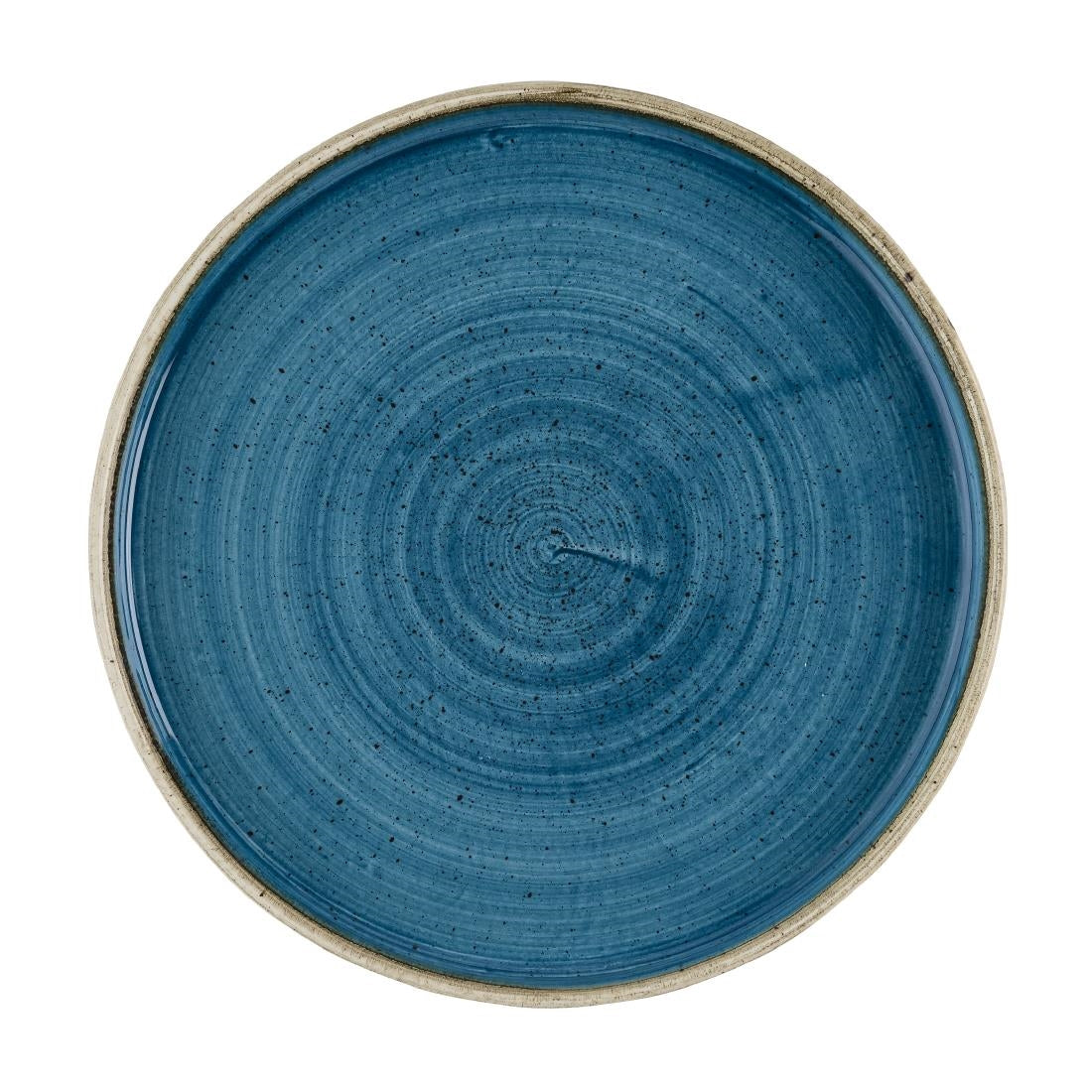 Churchill Stonecast Java Blue Bord Met Opstaande Rand 21cm (pak van 6)