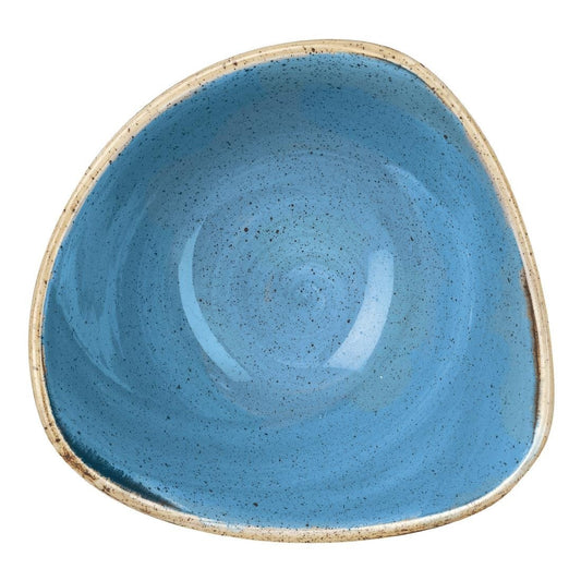 Churchill Stonecast Cornflower Blue Driehoekige Kom 18.5cm (pak van 12)