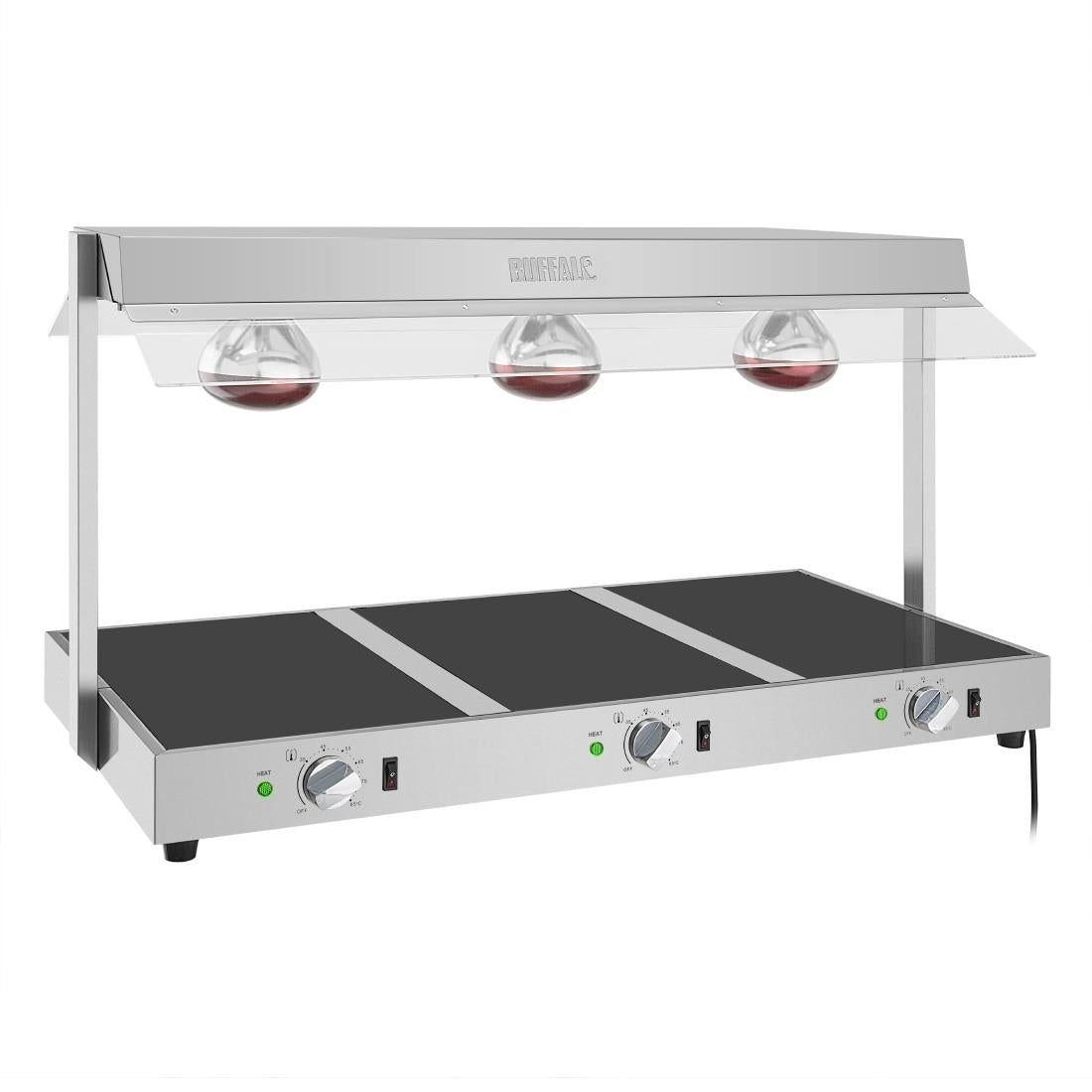 Buffalo Voedselverwarmer Met Galerij 3X GN 1/1