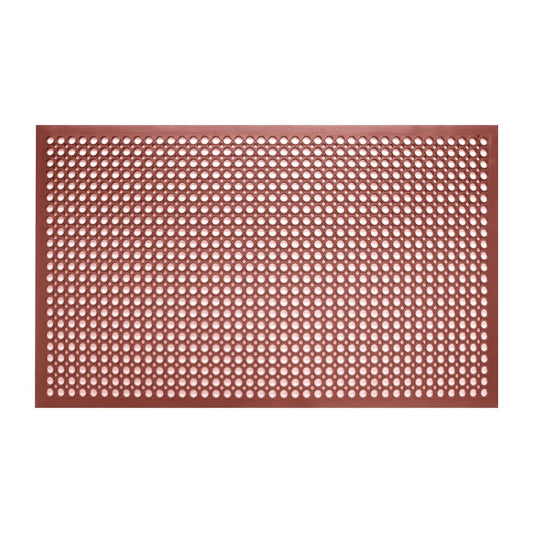 Jantex rubberen vetbestendige anti-vermoeidheidsmat rood 1500 x 900mm