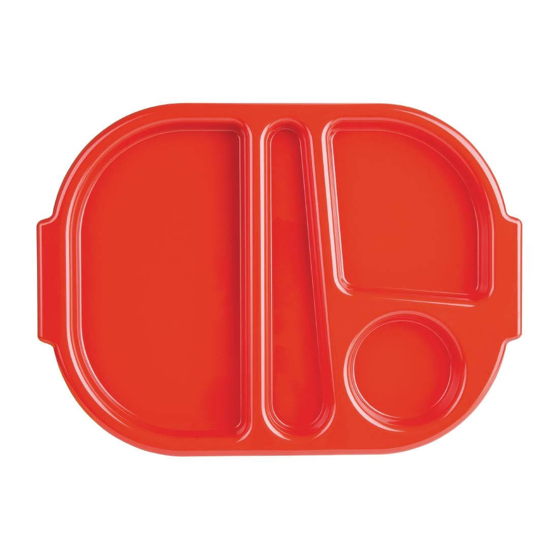 Olympia Kristallon Voedselschalen Klein Polycarbonaat Compartiment Rood 322mm