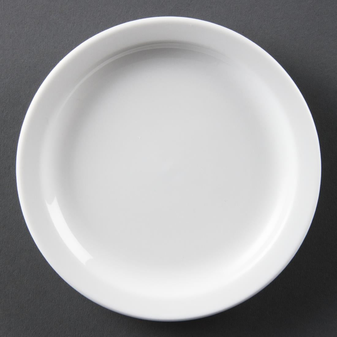 Olympia Whiteware borden met smalle rand 15cm (12 stuks)