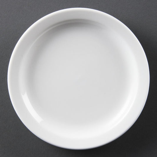 Olympia Whiteware borden met smalle rand 15cm (12 stuks)