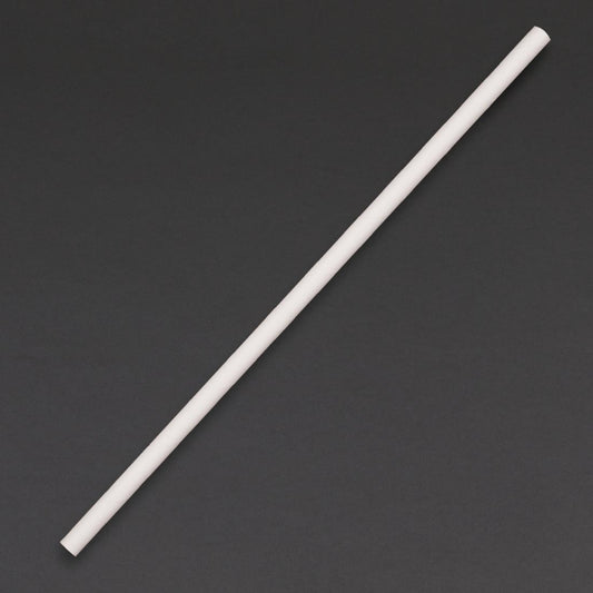 Fiesta Compostable composteerbare papieren rietjes wit (250 stuks)