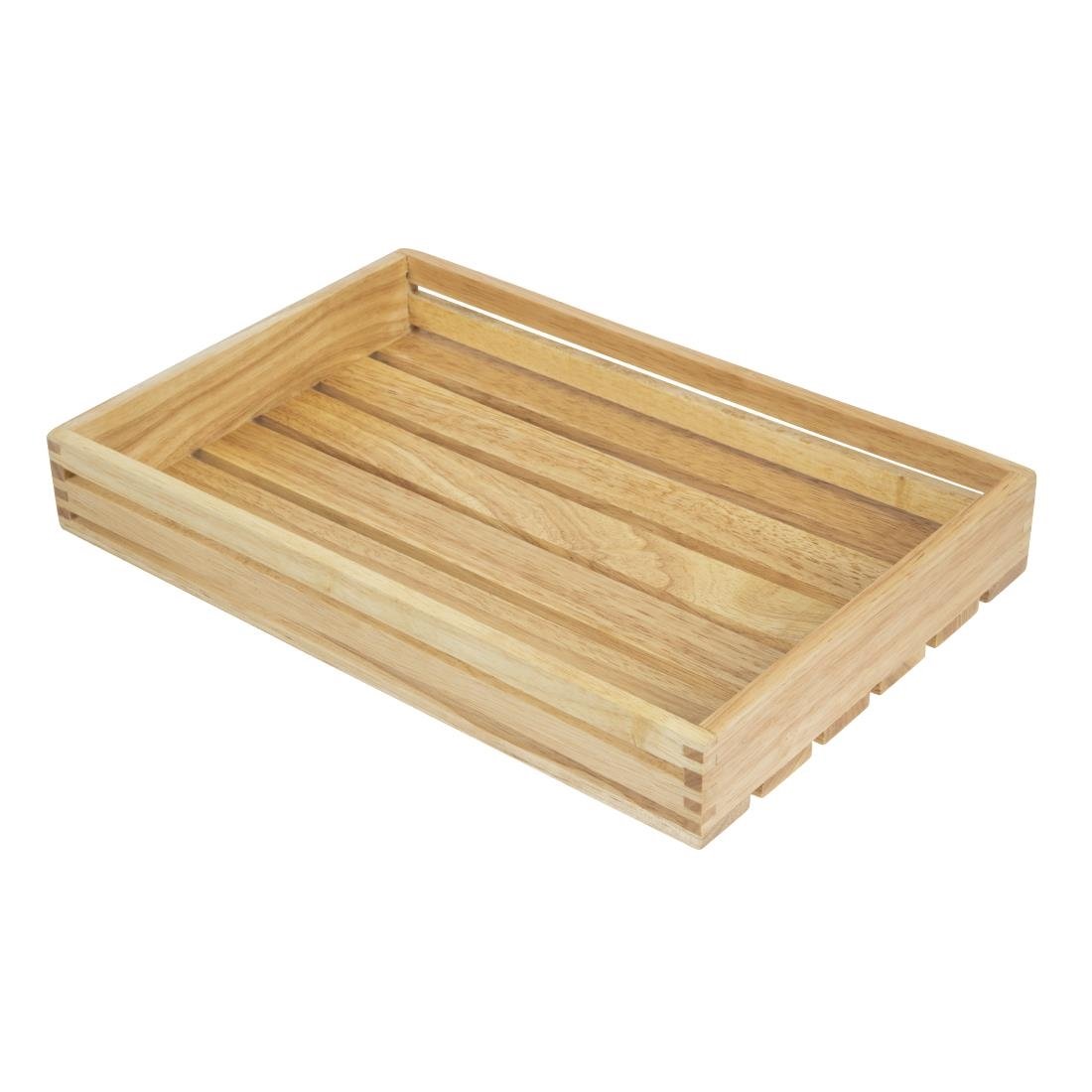 Olympia lage houten krat 5(h) x 35(b) x 23(d)cm