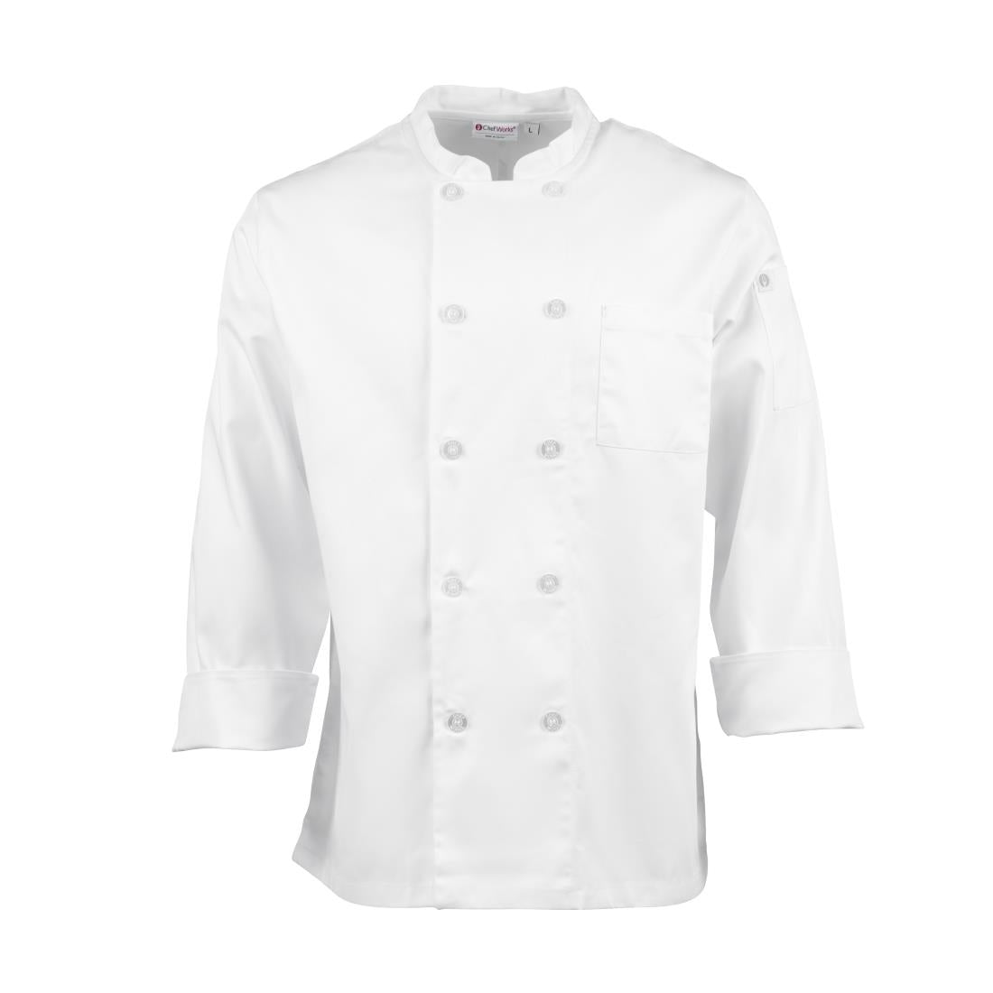 Chef Works Le Mans unisex koksbuis wit XL