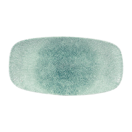 Churchill Raku Jade Green Chefs Ovaal Bord 29.8 x 15.2cm (pak van 12)