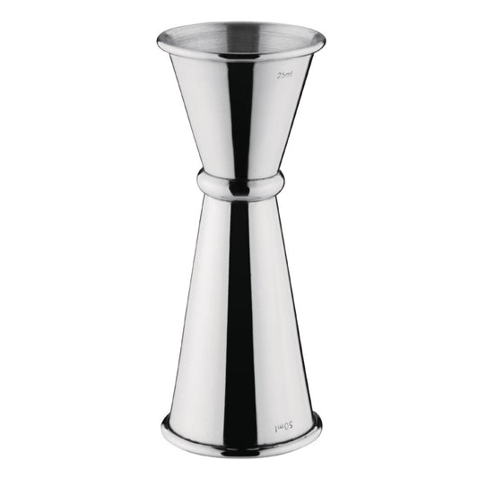 Olympia RVS barmaatje/jigger 25/50ml