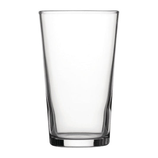 Utopia Geharde Conische Bierglazen 280ml Ce-Gemarkeerd (48 Stuks)