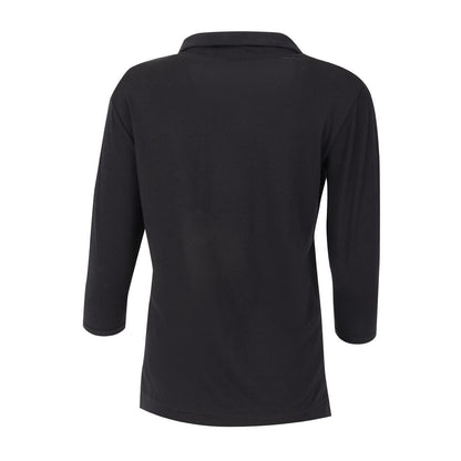 Uniform Works dames T-shirt met V-hals zwart S