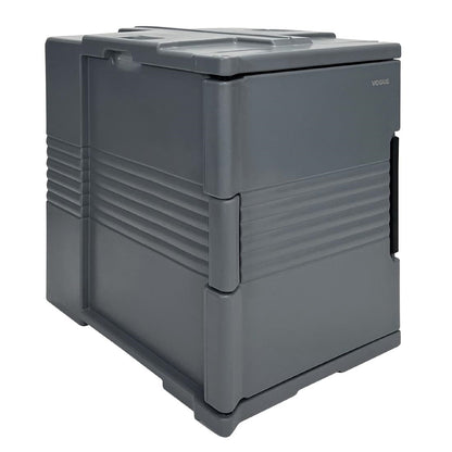 Vogue Thermo-Box 600 Voorlader Box Zwart Voor GN Bak Afmeting - 465X610x630mm