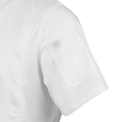 Chef Works Springfield unisex koksbuis met rits wit L