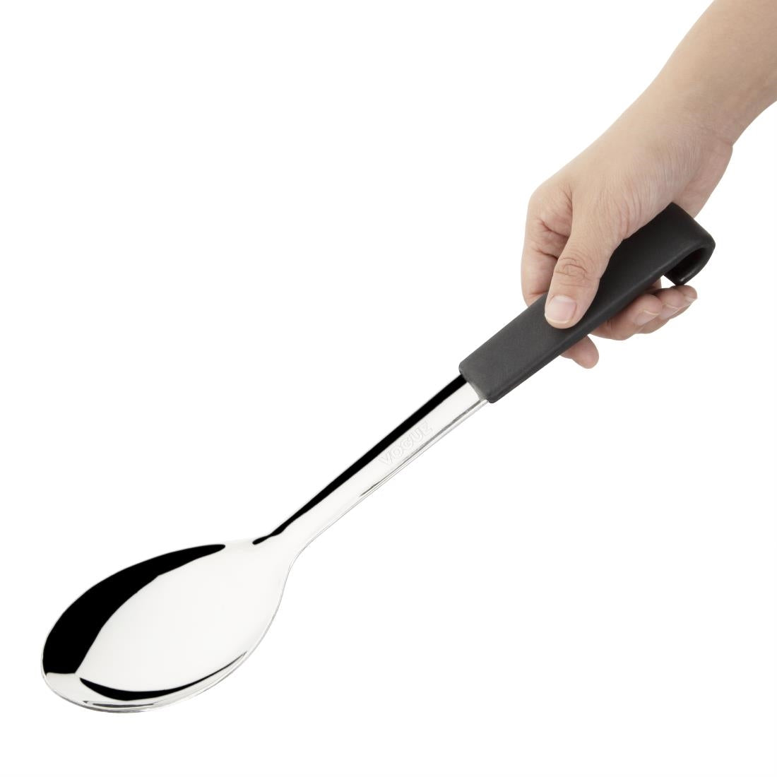 Vogue zwarte serveerlepel met handvat 340mm