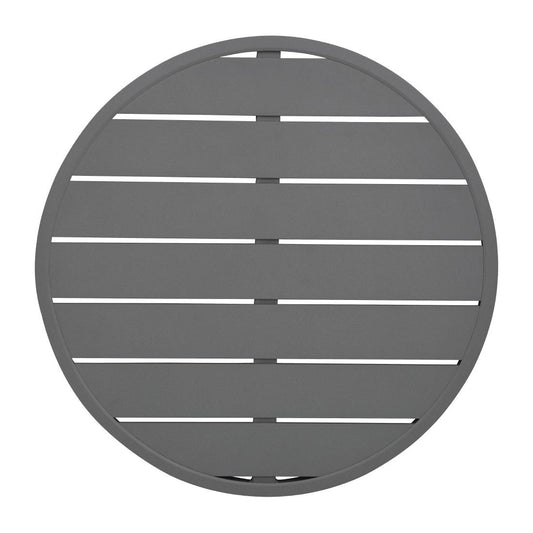 Bolero Aluminium Rond Tafelblad Donkergrijs 580mm