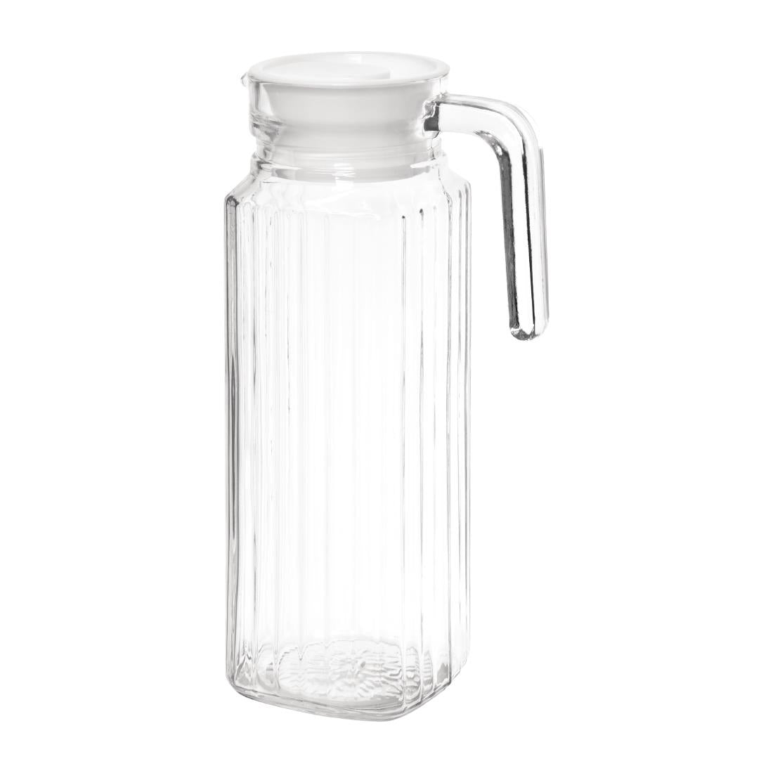 Olympia glazen kannen met deksel 1L (6 stuks)