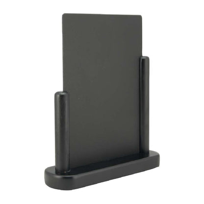 Securit Elegant medium houten tafelkrijtbord met zwarte lakafwerking