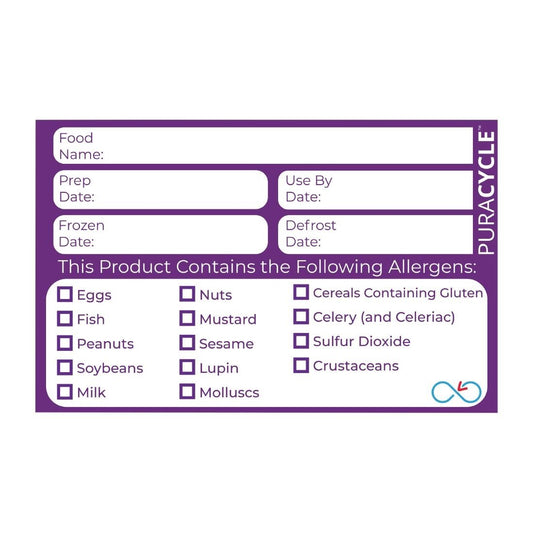 PuraCycle herbruikbare allergeenlabels (20 stuks)
