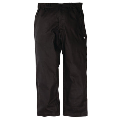 Chef Works Executive unisex koksbroek visgraat zwart L
