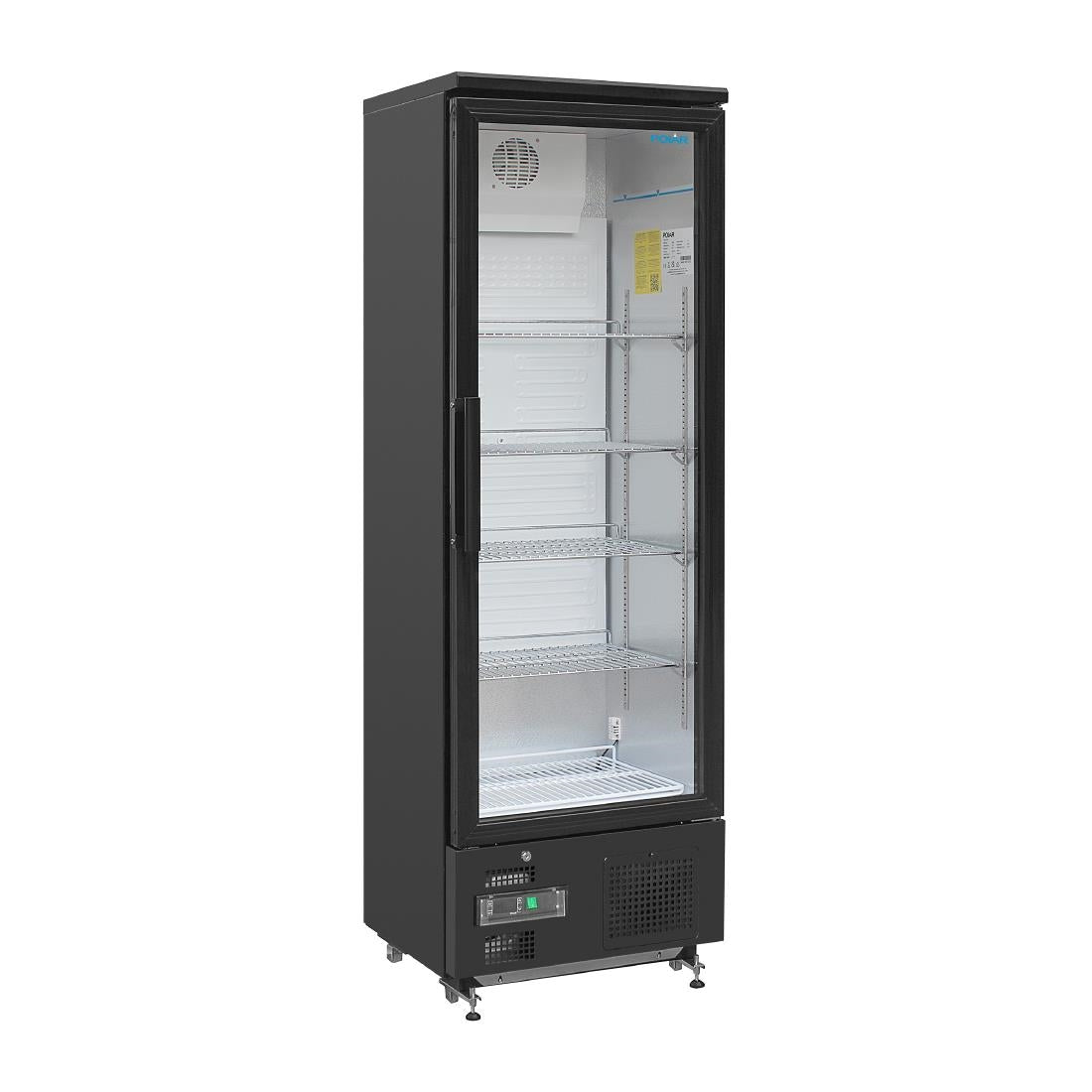 Polar G-serie staande barkoeling/display koeling 307L zwart