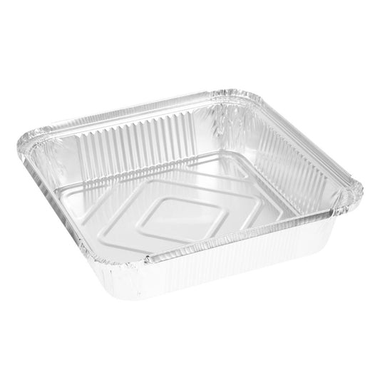 Diepe aluminium bakjes 230 x 230 x 51mm (200 stuks)