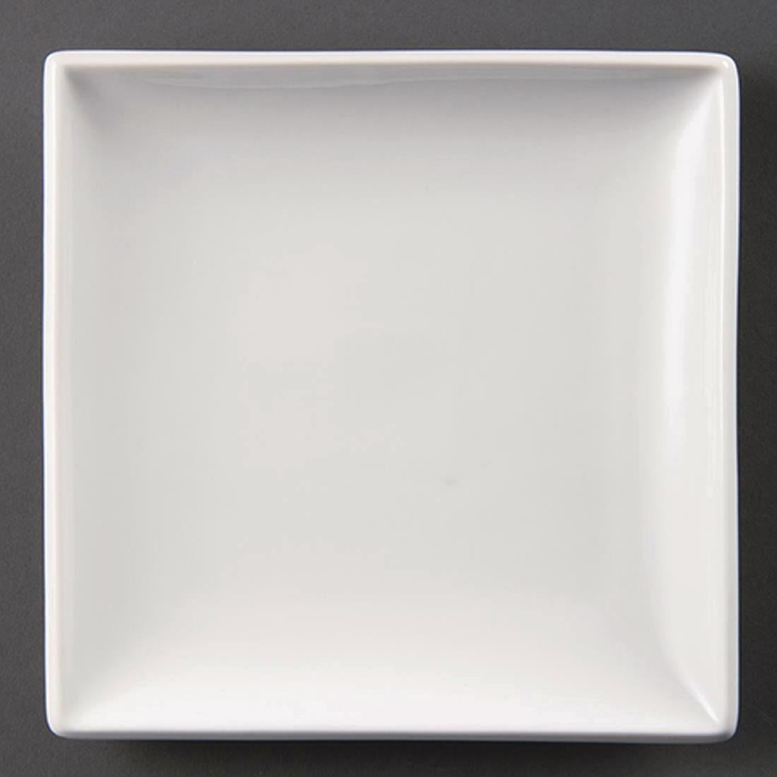 Olympia Whiteware vierkante borden 29,5cm (6 stuks)
