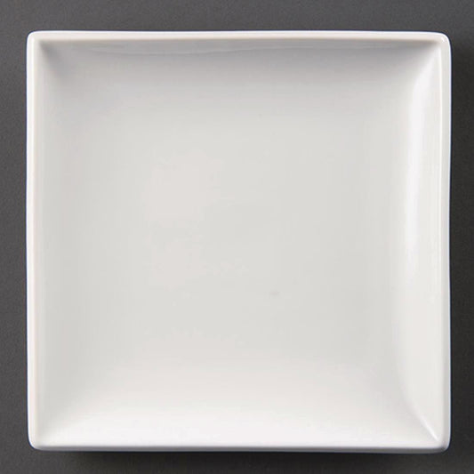 Olympia Whiteware vierkante borden 29,5cm (6 stuks)