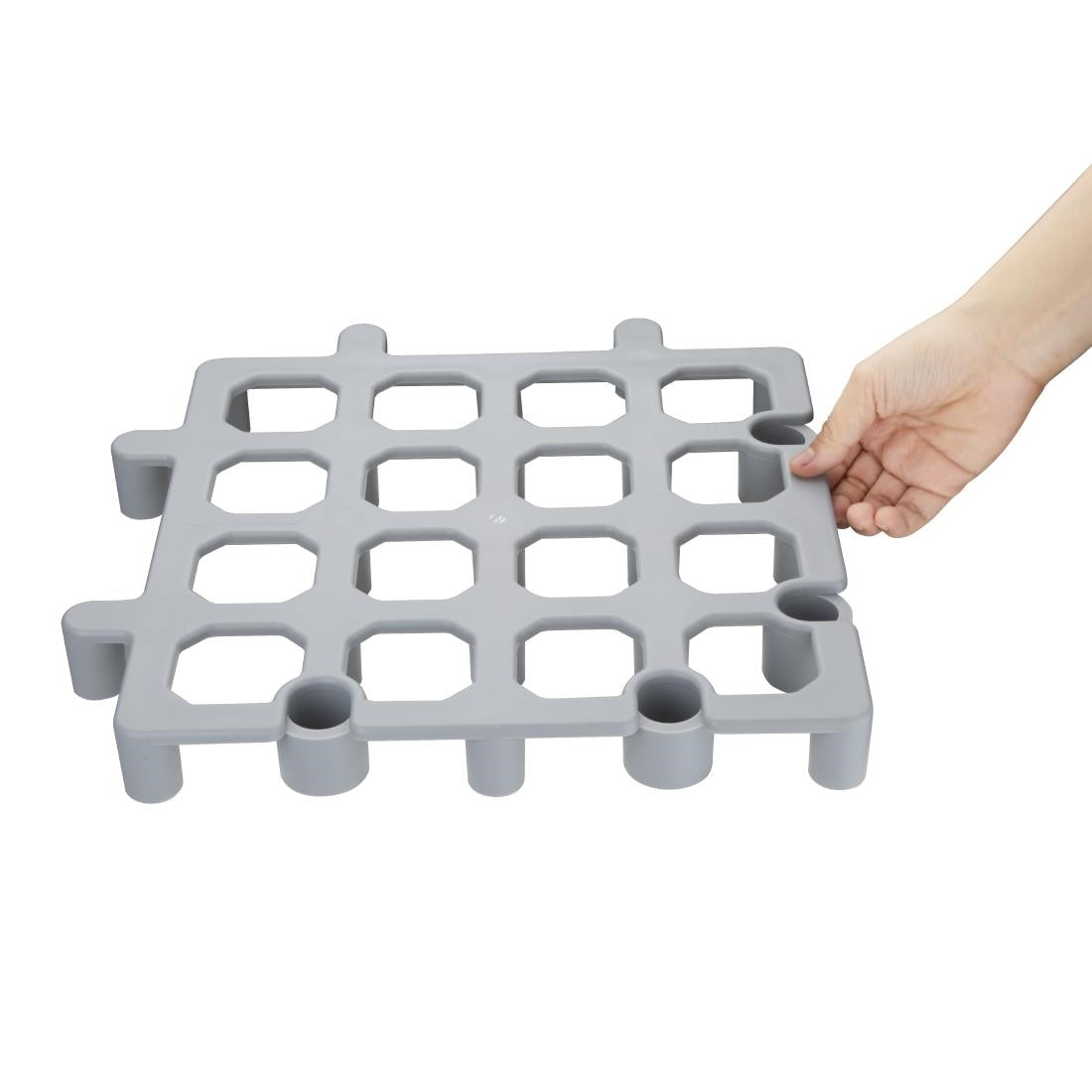 Vogue plastic stelvloer rek (verpakking van 2)