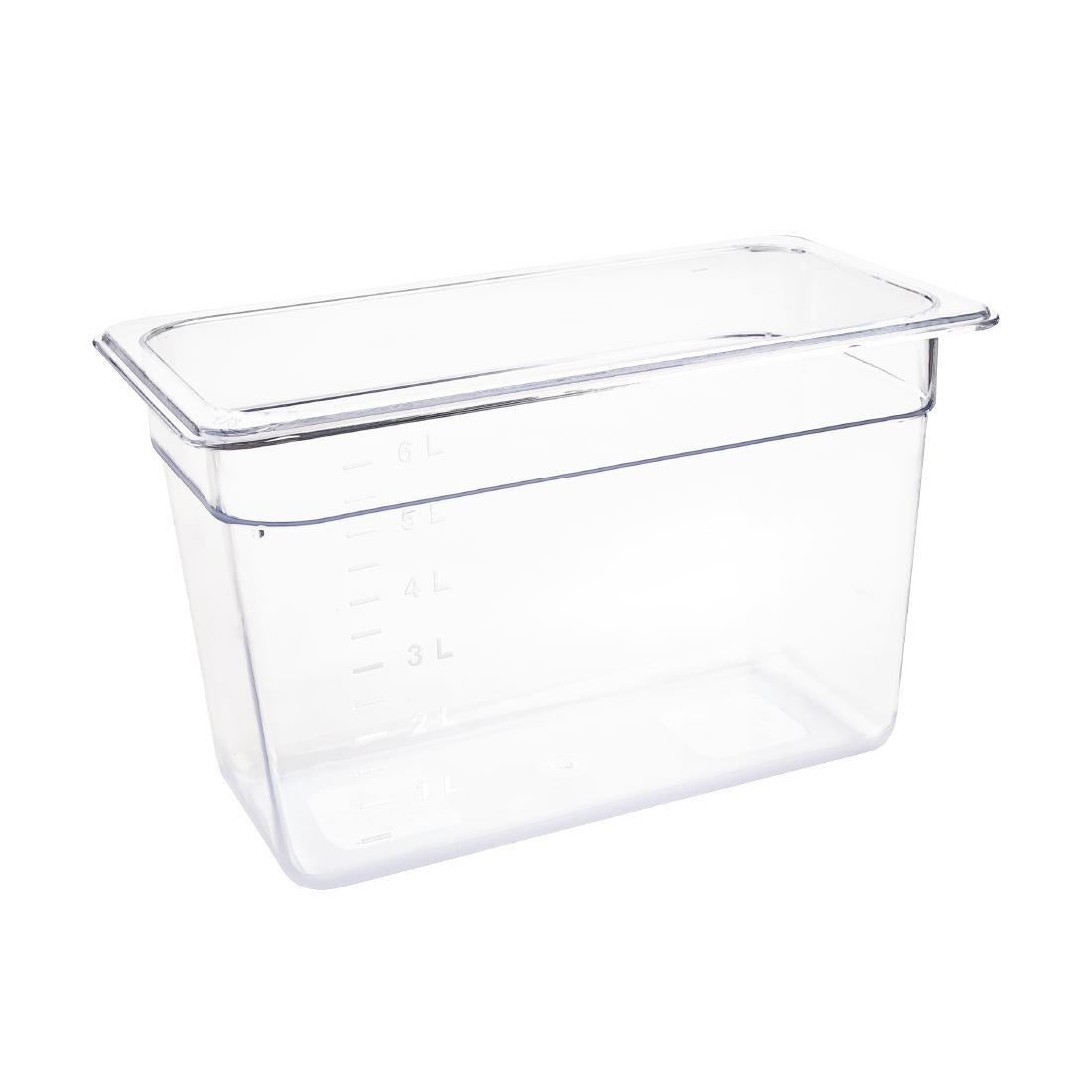 Vogue polycarbonaat bak transparant GN 1/3 200mm