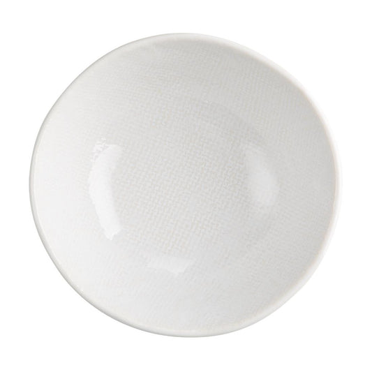 Olympia Denim Witte Coupe Kommen 160mm (Pak Van 6)