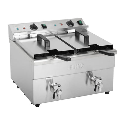 Buffalo dubbele inductie friteuse 2x 3000W