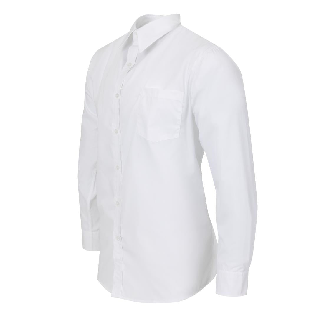 Uniform Works unisex overhemd lange mouw wit S
