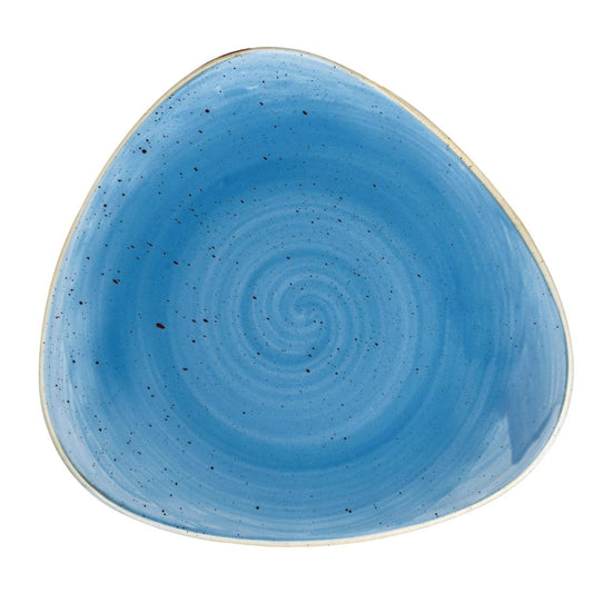 Churchill Stonecast Cornflower Blue Driehoekig Bord 19.2cm (pak van 12)