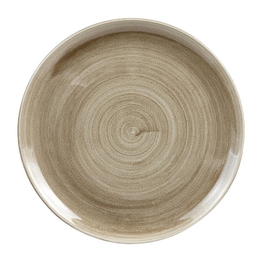 Churchill Stonecast Patina Antique Taupe Coupe Evolve Coupe Bord 32.4cm (pak van 6)