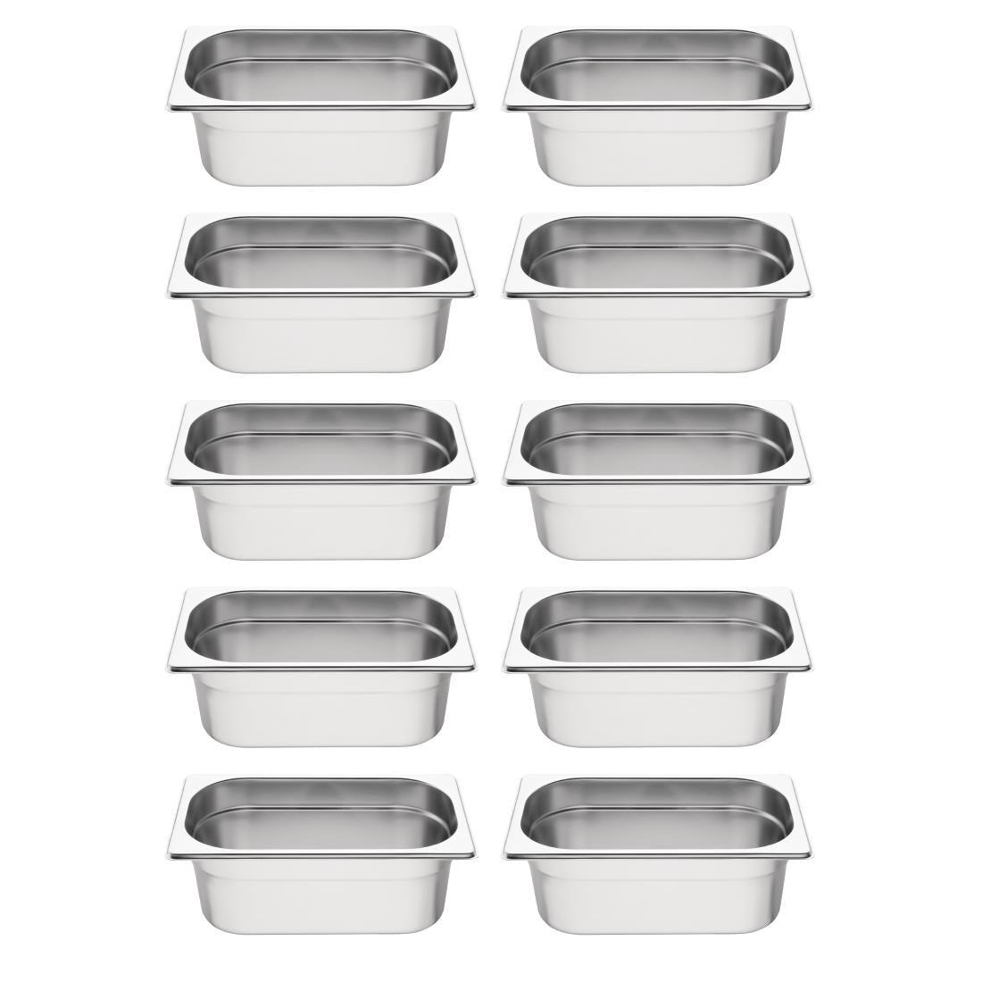 Vogue GN bakken set 10x GN 1/4 (10 stuks)