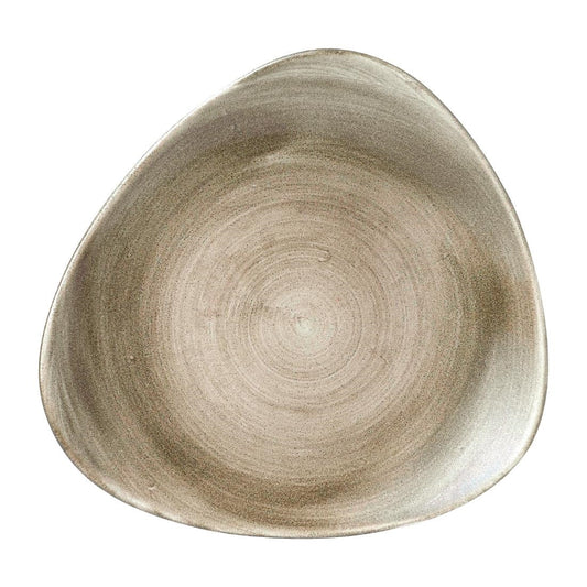 Churchill Stonecast Patina Antique Taupe Lotus Bord 25.4cm (pak van 12)