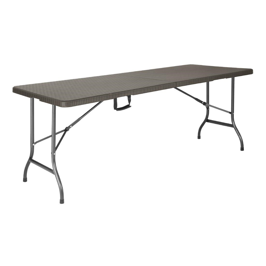 Bolero Rotan Rechthoekige Centervouwtafel Bruin 6Ft