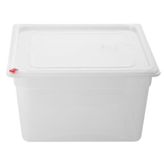 Hygiplas Click PP GN Container 2/3 met deksel & 7 kleurenclips 200mm 16.1Ltr (Set 4)